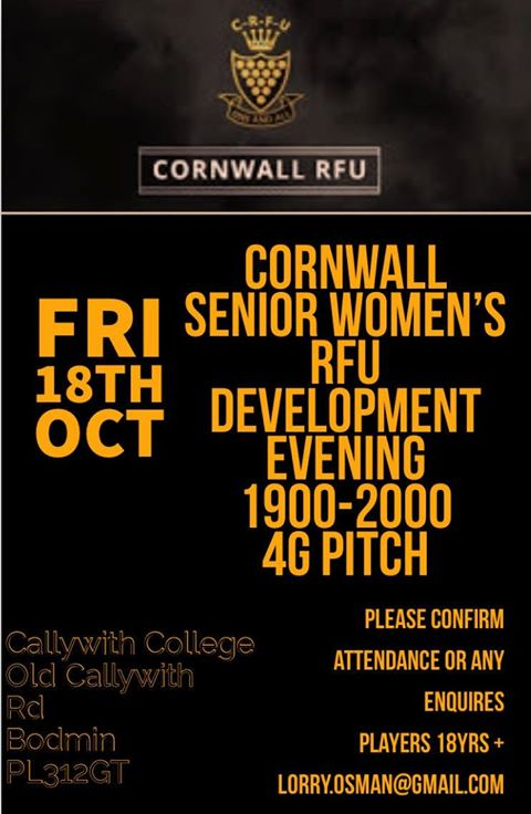 Cornwall Senior Women Dev Evening